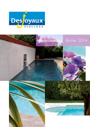 Thumbnail Piscines Desjoyaux Half-year Report 2013-2014