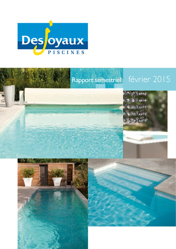 Thumbnail Piscines Desjoyaux Half-year Report 2014-2015