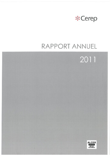 Miniature Eurofins-Cerep Rapport annuel 2011