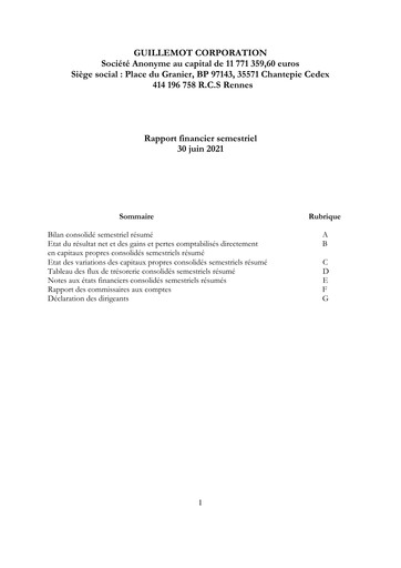 Thumbnail Guillemot Corporation Half-year Report 2021-h1