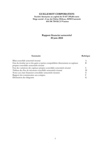 Thumbnail Guillemot Corporation Half-year Report 2024-h1