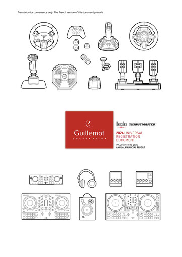 Thumbnail Guillemot Corporation Universal Registration Document 2024