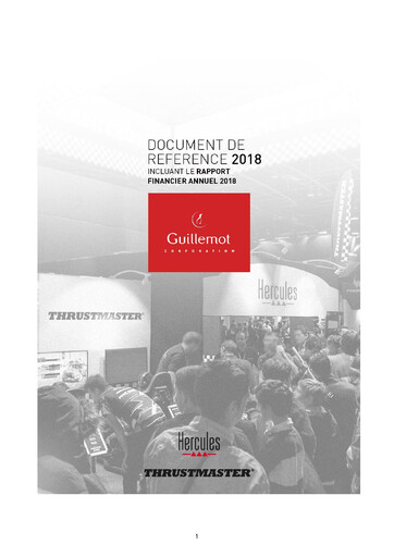Thumbnail Guillemot Corporation Universal Registration Document 2018