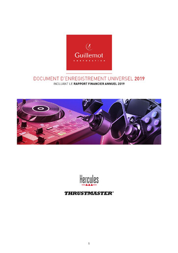 Thumbnail Guillemot Corporation Universal Registration Document 2019