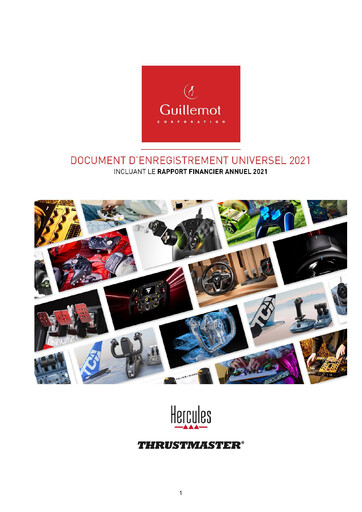 Thumbnail Guillemot Corporation Universal Registration Document 2021