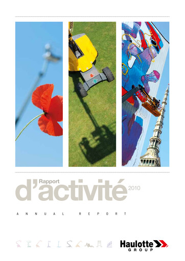 Thumbnail Haulotte Group Annual Report 2010
