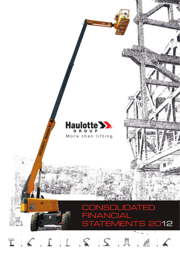 Miniature Haulotte Group Bilan financier 2012