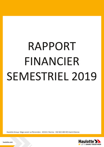 Thumbnail Haulotte Group Half-year Report 2019-h1