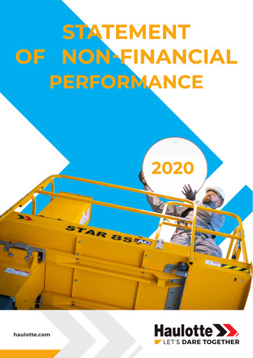 Miniature Haulotte Group Rapport de durabilité 2020