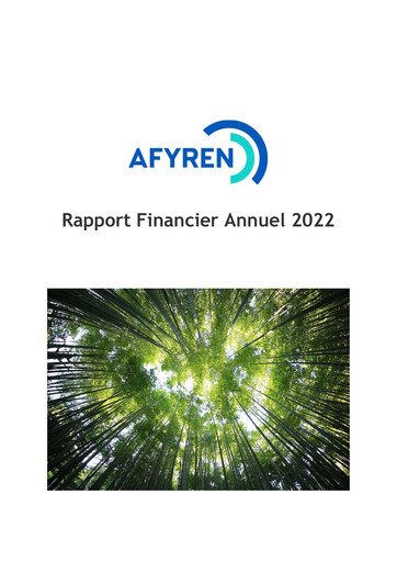 Thumbnail AFYREN Financial Report 2022