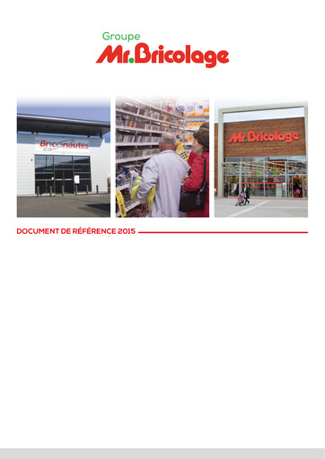 Thumbnail Mr.Bricolage Universal Registration Document 2015
