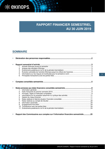 Thumbnail Ekinops Half-year Report 2019-h1