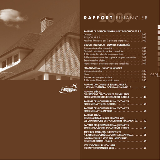 Thumbnail Poujoulat Financial Report 2009