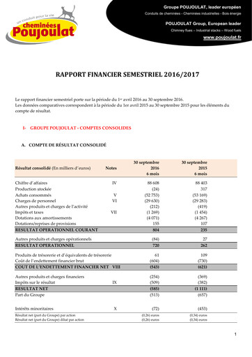 Miniature Poujoulat Rapport semestriel 2016-2017-h1