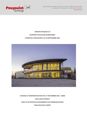 Miniature Poujoulat Rapport semestriel 2024-2025-h1