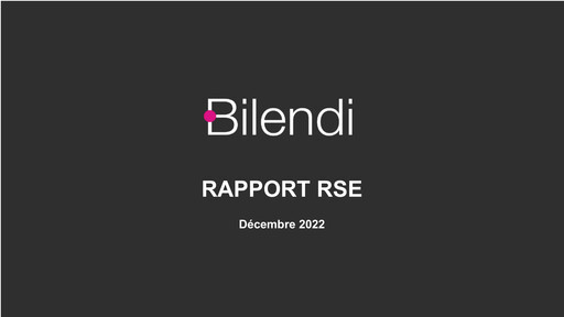 Thumbnail Bilendi SA ESG Report 2021