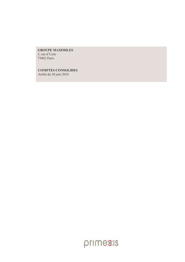 Thumbnail Bilendi SA Financial Report 2010-h1