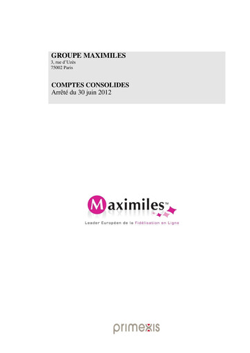 Thumbnail Bilendi SA Financial Report 2012-h1