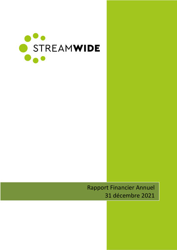 Miniature Streamwide Rapport annuel 2021