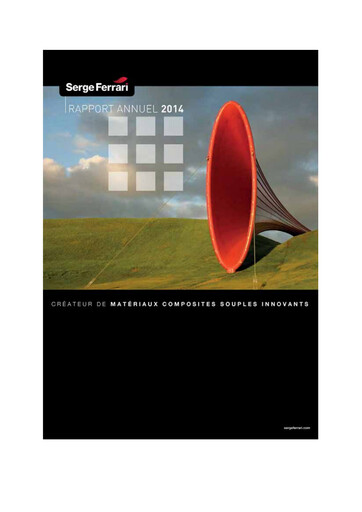 Thumbnail SergeFerrari Group Annual Report 2014