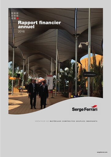 Thumbnail SergeFerrari Group Annual Report 2016