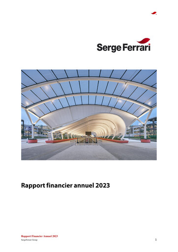 Thumbnail SergeFerrari Group Financial Report 2023