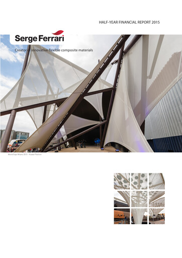 Miniature SergeFerrari Group Rapport semestriel 2015-h1