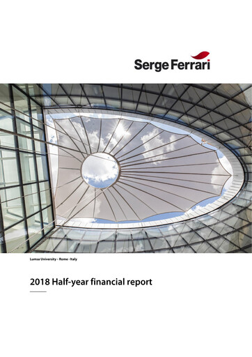 Miniature SergeFerrari Group Rapport semestriel 2018-h1