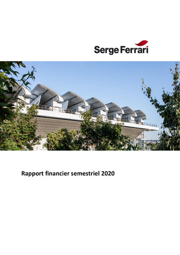 Miniature SergeFerrari Group Rapport semestriel 2020-h1
