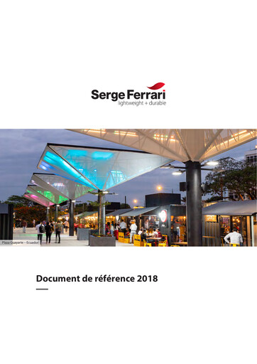 Thumbnail SergeFerrari Group Universal Registration Document 2018