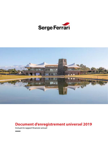 Thumbnail SergeFerrari Group Universal Registration Document 2019