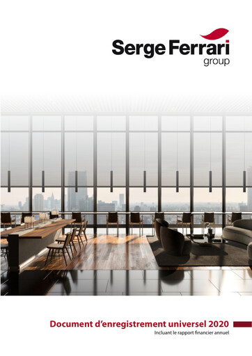 Thumbnail SergeFerrari Group Universal Registration Document 2020