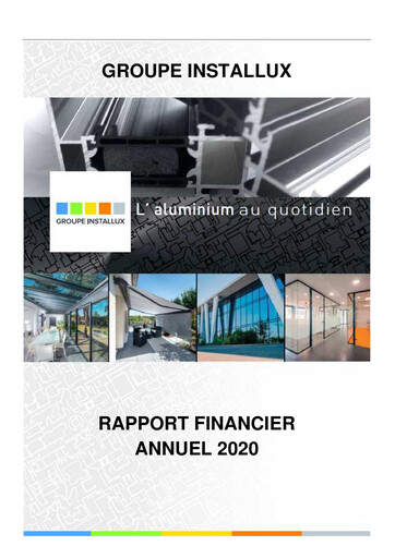 Miniature Installux S.A. Rapport annuel 2020