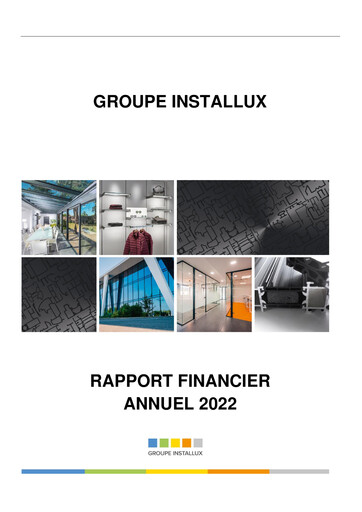 Miniature Installux S.A. Rapport annuel 2022
