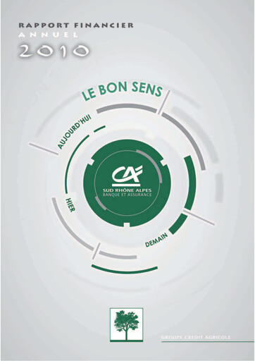 Thumbnail Caisse Régionale de Crédit Agricole Mutuel Sud Rhône Alpes Financial Report 2010