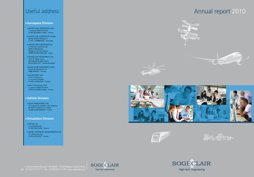 Miniature Sogeclair Rapport annuel 2010