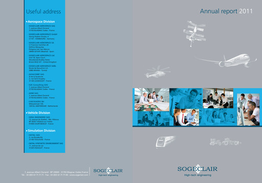 Miniature Sogeclair Rapport annuel 2011