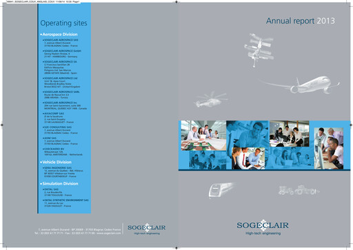 Miniature Sogeclair Rapport annuel 2013