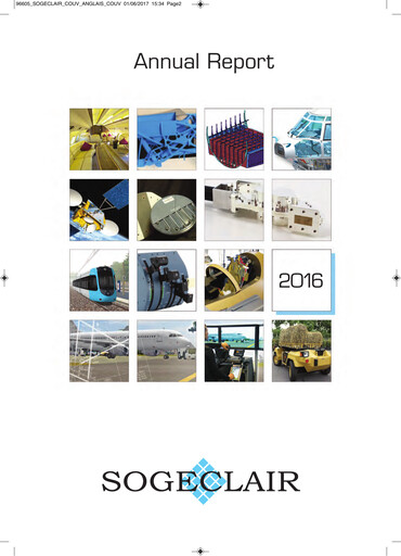 Miniature Sogeclair Rapport annuel 2016