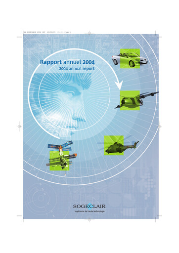 Miniature Sogeclair Rapport annuel 2004