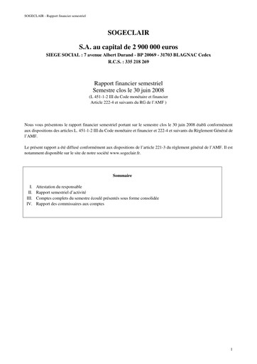Thumbnail Sogeclair Half-year Report 2008-h1