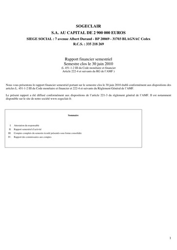 Thumbnail Sogeclair Half-year Report 2010-h1