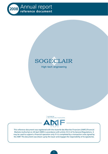 Thumbnail Sogeclair Universal Registration Document 2008