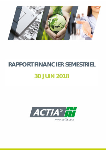 Miniature ACTIA Group Rapport semestriel 2018-h1