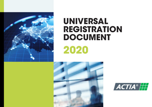 Thumbnail ACTIA Group Universal Registration Document 2020