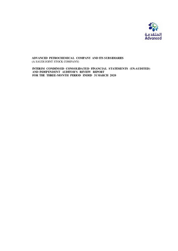 Thumbnail Advanced Petrochemical Financial Statement 2020-q1