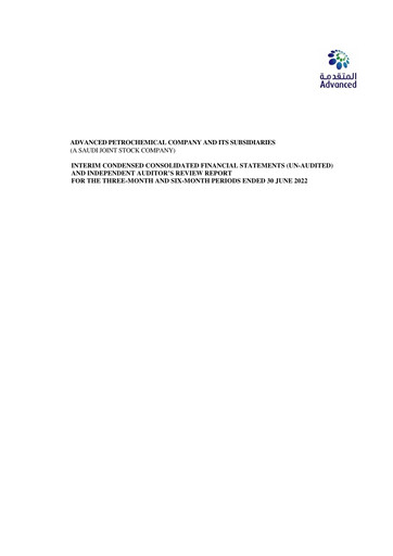 Thumbnail Advanced Petrochemical Quarterly Report 2022-q2