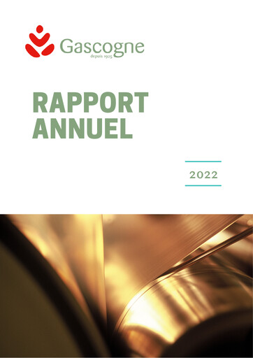 Miniature Gascogne Groupe Rapport annuel 2022