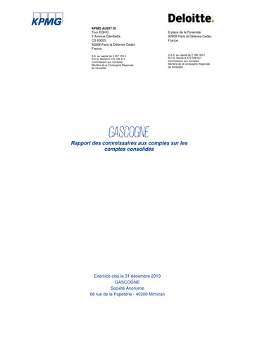 Miniature Gascogne Groupe Bilan financier 2019