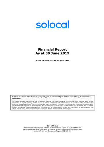 Miniature Solocal Group Rapport semestriel 2019-h1